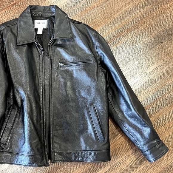 Genuine leather jacket from Cherokee, size L - Picture 6 of 8